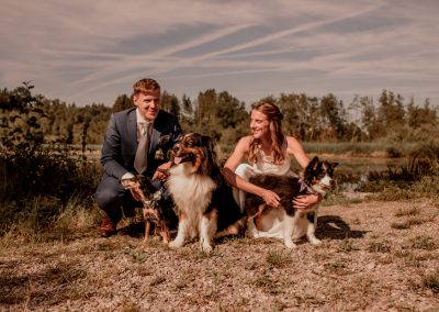 Hochzeitportraits Sabrina & Manuel mit Hunden